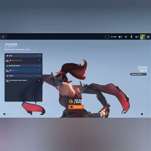 Overwatch: Crimson Court Anran Skin✨️