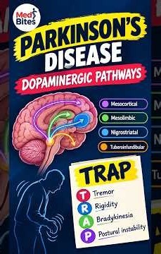 Parkinsons and Dopaminergic pathways Rapid Review for the USMLE Step 1