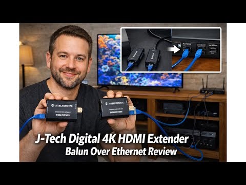 📡 J-Tech Digital 4K HDMI Extender Balun Review – Long Distance Video Worth It? 📺