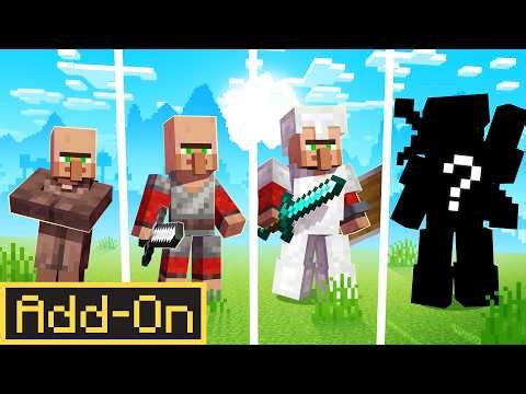 RPG VILLAGERS ADDON Build YOUR Army in Minecraft Bedrock… and Defeated Legendary Bosses