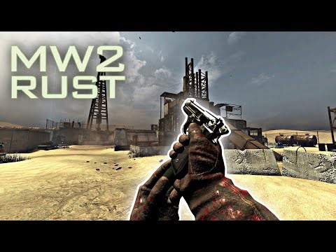 Call of Duty Black Ops Zombies - MW2 RUST (Custom Map Zombies)