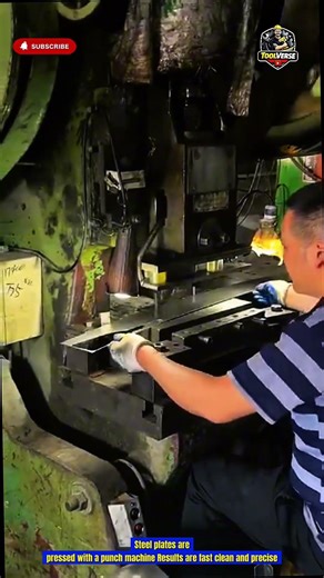 Precision Steel Plate Punch Press Machine Fast Metal Stamping and Hole Punching Process