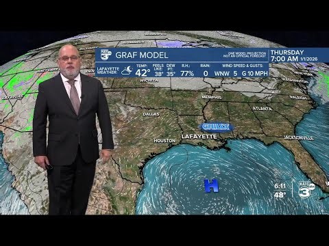 KATC WEATHER FORECAST 6PM 12-30-25