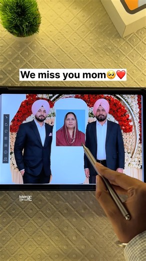 Best surprise gift for family 🥺❤️ | Digital Merge | Family Photo Merge #shorts #merge #digitalart