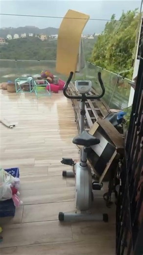 Mattresses Fly Off Roof During Storm