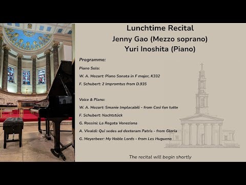 Lunchtime Recital - Jenny Gao (Mezzo soprano), Yuri Inoshita (Piano)