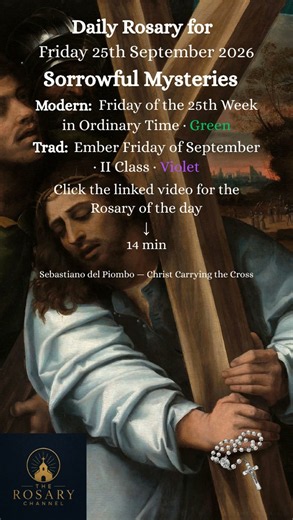 Sorrowful Mysteries Today | Ember Friday | Catholic Rosary Short
