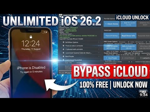 Free 100% Bypass iCloud Activation Lock (Iphone X) #icloudbypass