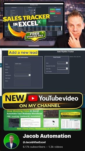 This Excel CRM Runs on VBA… Full Build Coming 👀