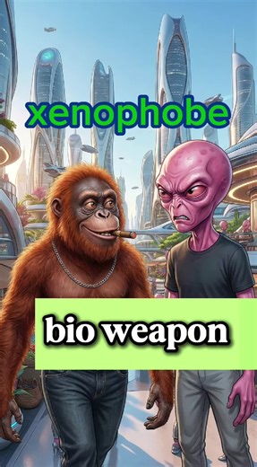 alien invasion - xenophobe - bioweapon 8th front memetics AI music video.