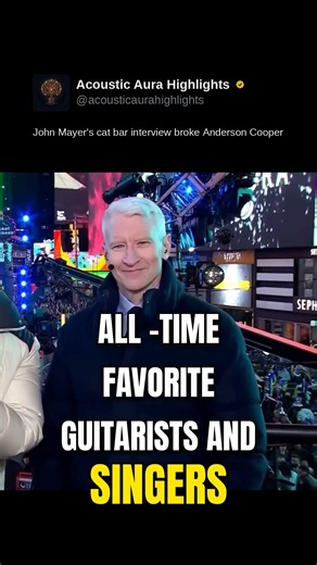 John Mayer's cat bar interview broke Anderson Cooper