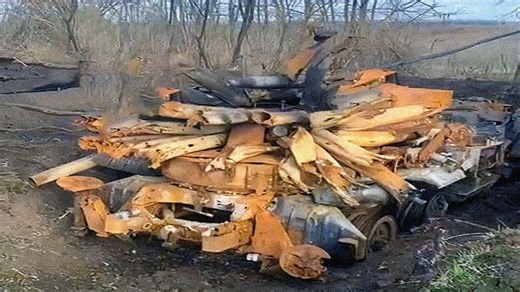What caused this Russian rocket launcher to explode from within?