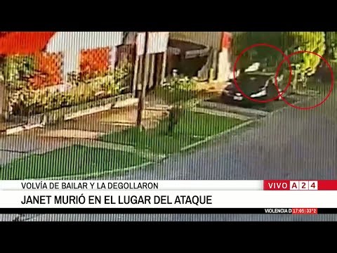 🚨 HORROR EN LA MATANZA: EL MOMENTO EN EL QUE JANET ES DEGOLLADA POR UN HOMBRE EN PLENA CALLE