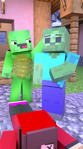 ⚔️ Mikey and JJ Must Save the Village From the Zombies!