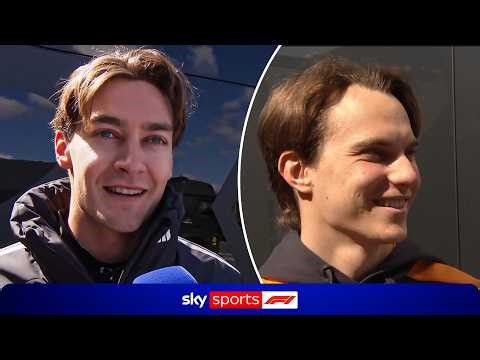 George Russell & Oscar Piastri give update from Nürburgring F1 tyre test 🗣️