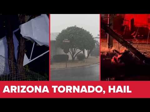 Possible tornado hits Heber Overgaard; severe weather tracking Arizona