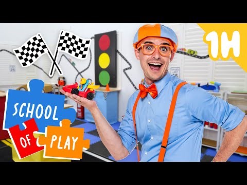 Blippi Makes A Race Car! | Blippi | School of Play