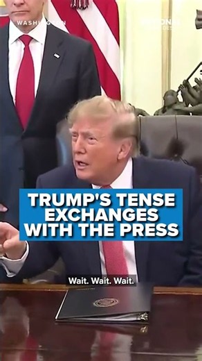 Trump tells reporter ‘BE CAREFUL’ during TENSE White House exchange | ‘Are you a SICK person?’
