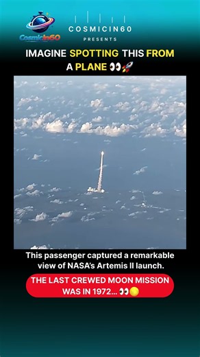 A Passenger Plane Caught NASA’s Historic Artemis II Launch 👀🚀
