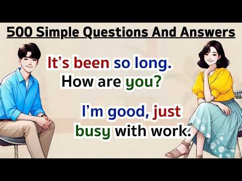 500 Simple Phrases | English Speaking Practice for Beginners | English Conversation
