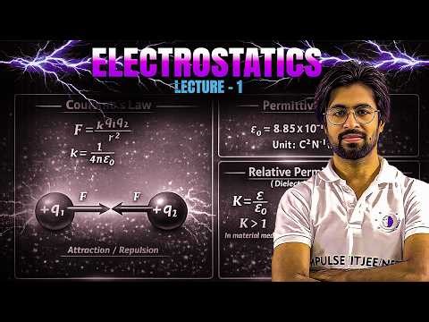 Class 12 Electrostatics Chapter 1 | Coulomb's Law, Permittivity, Relative Permittivity | Numericals