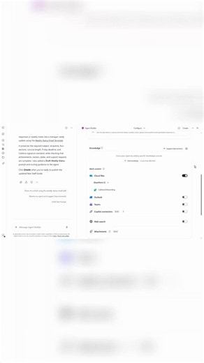 Ground your Copilot agent in exactly the knowledge it needs — SharePoint, OneDrive, Outlook, Teams, or business systems through Copilot Connectors. Configure it now. https://t.co/vRn8bTDfhk Build a specialist AI agent without writing a line of code. Describe what you want in one https://t.co/pc9mwuFgON