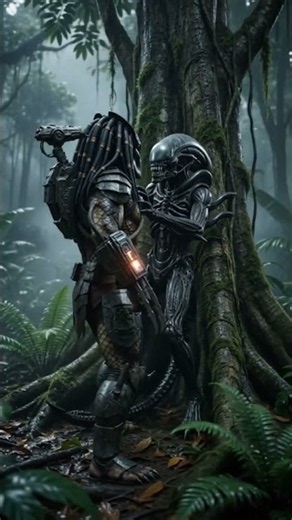 Predator vs Alien: The Ultimate Jungle Battle | Epic Sci-Fi Fight Scene #behindthescenes #hollywood