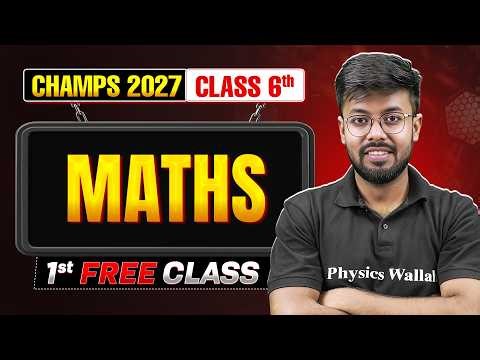First FREE Maths Class by Divyansh Sir | Class 6th Champs 2027 Batch 🔥