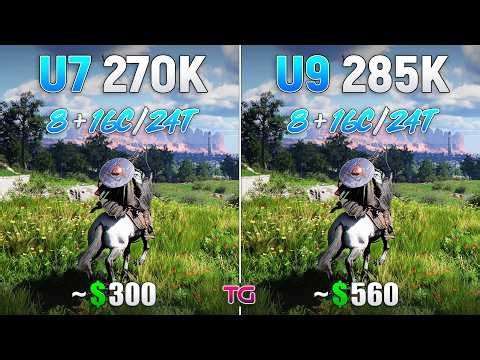 Ultra 7 270K Plus vs Ultra 9 285K - Test in 10 Games