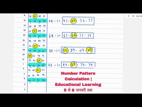 Number Pattern Calculation | Educational Learning
