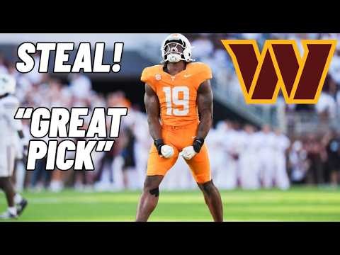 Washington Commanders Draft DE Joshua Josephs! AMAZING Value