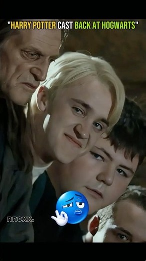 Harry Potter Cast Back At Hogwarts #harrypotter