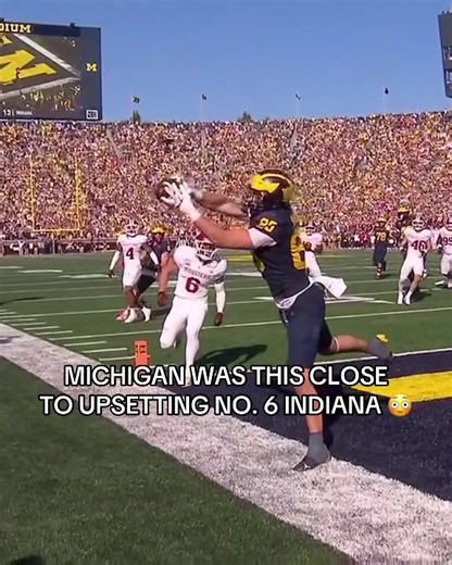 HEARTBREAKING FOR THE WOLVERINES 💔 (@FOX Sports) #cfb #collegefootball #michigan #indiana #football