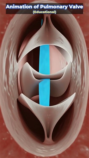 Educational 3D Heart Animation | How the Pulmonary Valve Works | 03