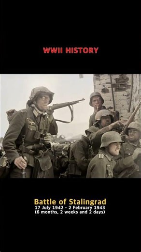 BATTLE OF STALINGRAD, a major battle between Nazi Germany and the Soviet Union #ww2 #tank #history