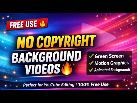 No Copyright Background Videos 🔥 | Free Use Green Screen & Motion Graphics HD