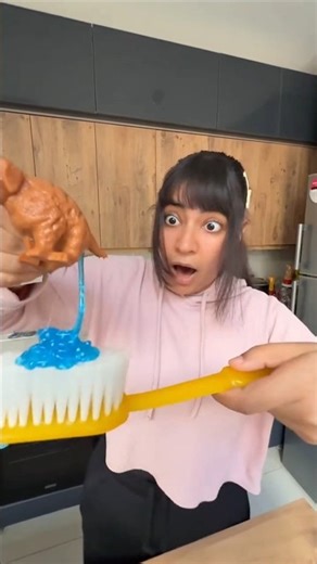 This Girl Finds the Toy in the Colgate #shorts