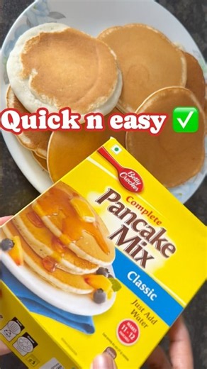 Fluffy Pancakes with Betty Crocker Pancake mix #shorts #bettycrocker #pancake