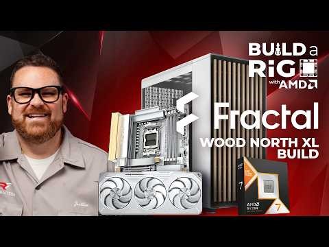 Building a Wood Themed Gaming PC inside of the Fractal North XL (9850x3D / RX 9070XT)