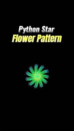 Create Beautiful Star Flower Pattern Using Python