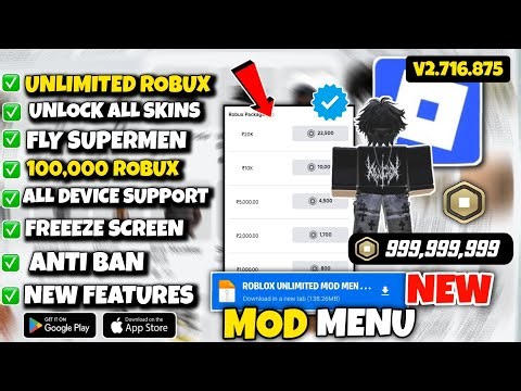 Roblox Mod APK v2.716.875 💰 Unlimited Robux + New Mod Menu (2026 Update)