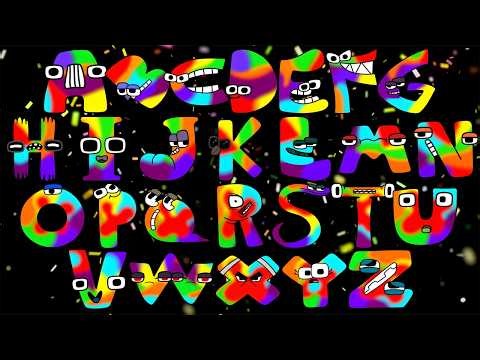 Super Energetic ABC Song | Rainbow Alphabet Characters A–Z | Fun Alphabet Song for Kids