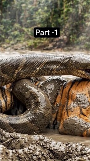 TIGER vs PYTHON: The Deadliest Coil (Wait for the End! 😱) #shortvideo #ai #usashorts #viral