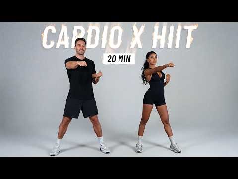 20 MIN CARDIO HIIT WORKOUT - ALL STANDING - Full Body, No Equipment, No Repeats