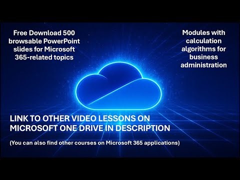 Microsoft One Drive - Share an Excel file in the cloud