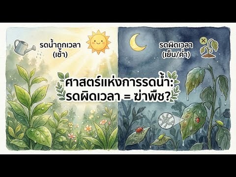 ศาสตร์แห่งการรดน้ำ: รดผิดเวลา = ฆ่าพืช? เจาะลึกความลับที่คนรักต้นไม้ต้องรู้! 🌿💦
