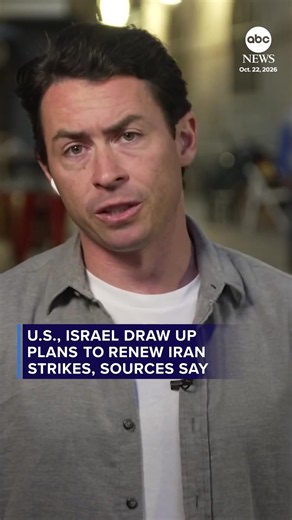 The Israel Defense Forces and the U.S. military have drawn up plans to renew joint strikes on Iran in the coming weeks, two Israeli sources familiar with the plans told ABC News. The Israeli sources said the strikes would almost certainly take place after the U.S. midterm elections, citing President Donald Trump’s reluctance to further destabilize oil markets in the final days of the campaign. Read more at the link in bio.