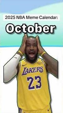 2025 NBA Meme Calendar! #nba