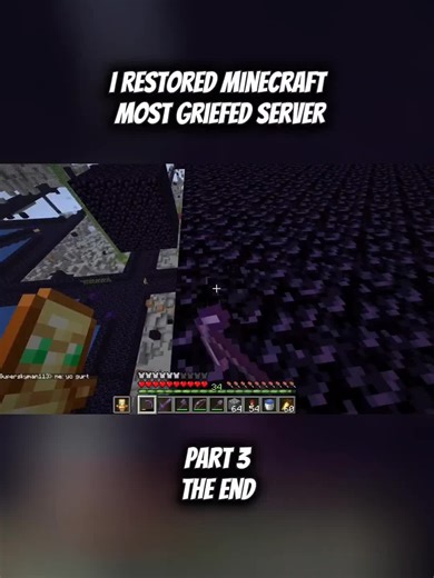 ‏I Restored Minecraft_s Most Griefed Server #fyp #minecraft #2b2t | 2b2t