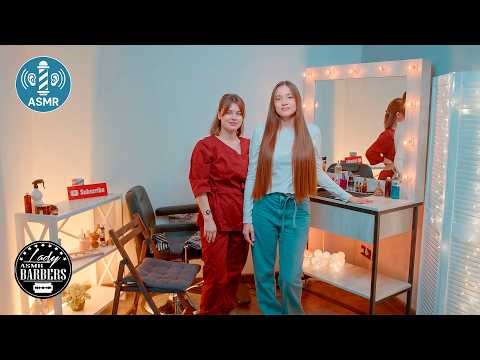 The Most Satisfying Scissor Haircut You’ll Hear Today ✂️ ASMR. ASMR Barber Massage by Dana to Sandra